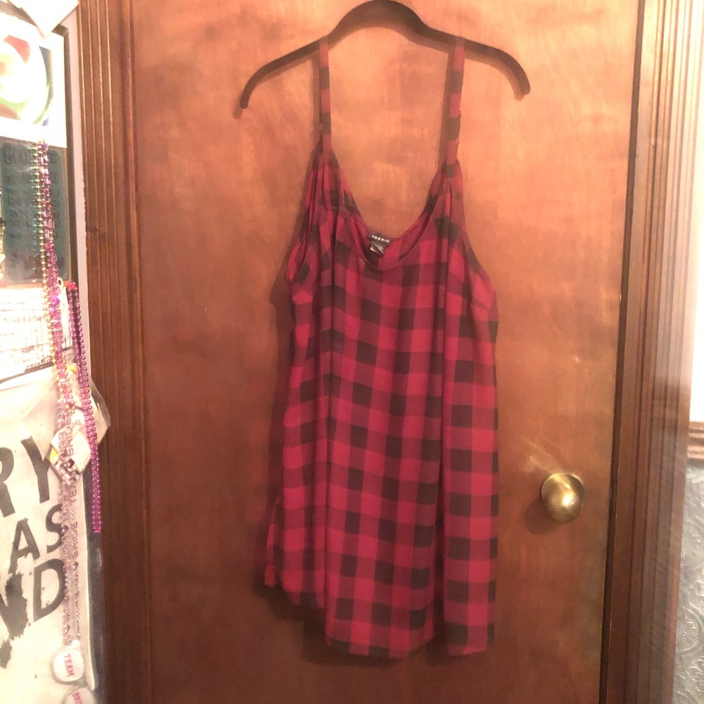 Torrid plaid tank top